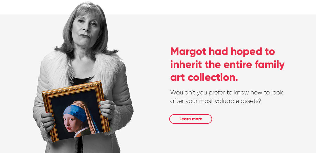 Margot had hoped to inherit the entire family art collection.