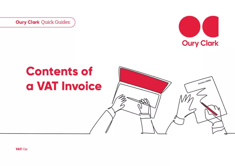 Contents of a VAT Invoice