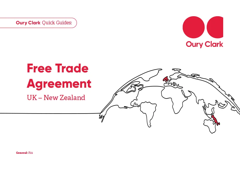 Free Trade Agreement UK – New Zealand